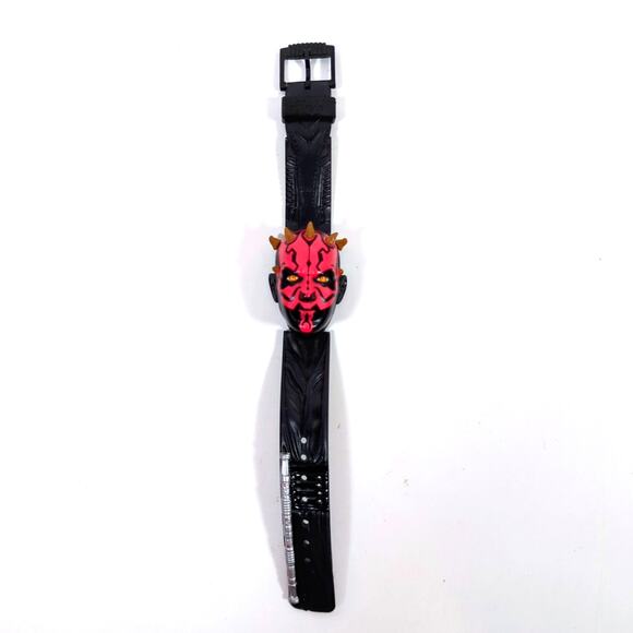 Star Wars Episode I Darth Maul Flip Top Watch 1999 Plastic Untested Vintage - Picture 2 of 5